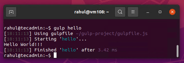 So installieren Sie Gulp.JS auf Ubuntu 20.04