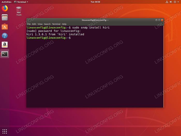 Como instalar o hiri no Ubuntu 18.04 Bionic Beaver Linux