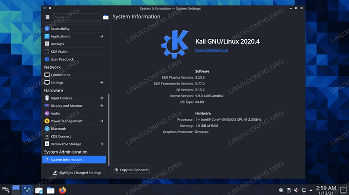 So installieren Sie KDE Dekstop unter Kali Linux