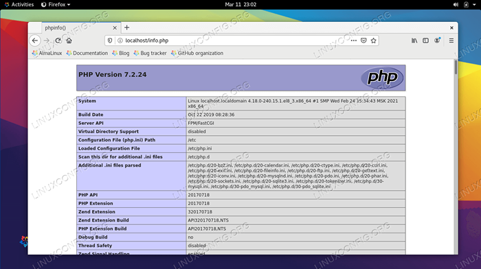 Cómo instalar la pila de lámparas en Almalinux