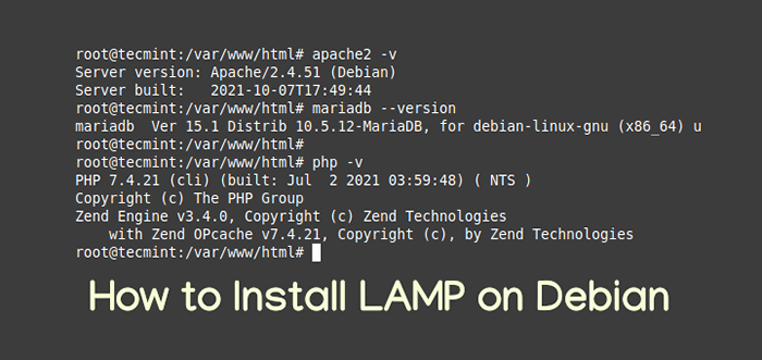 Cómo instalar la pila de lámparas en Debian 10/11/9