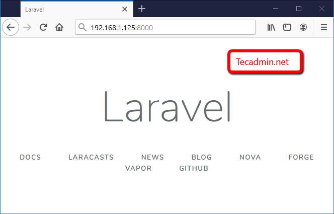 So installieren Sie Laravel 9 auf CentOS 8