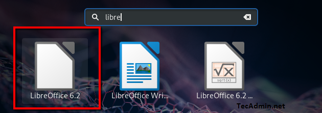 Cómo instalar LibreOffice en Fedora 36/35/34