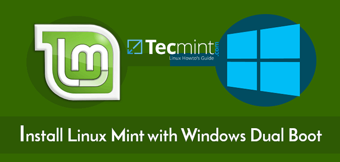 Como instalar o Linux Mint 20 ao lado do Windows 10 ou 8 no modo UEFI de boot duplo