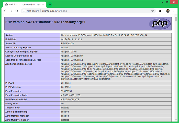 Cara menginstal nginx dengan php-fpm di ubuntu 18.04 lts