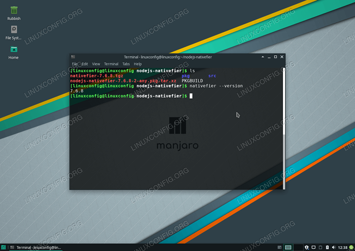 Comment installer Nodejs-NativeFier sur Manjaro 18 Linux