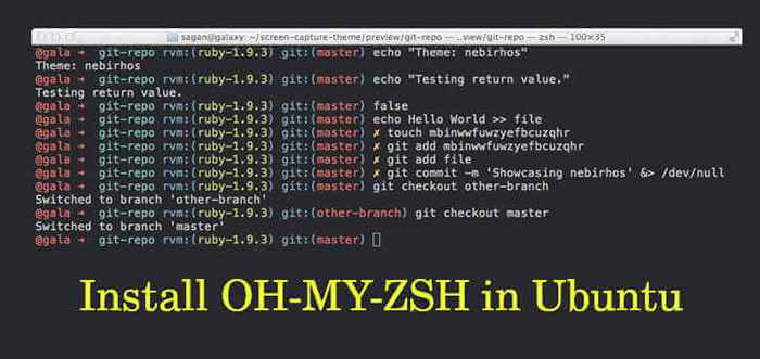 Comment installer oh-my-zsh dans Ubuntu 20.04