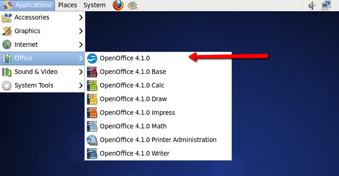 Cómo instalar OpenOffice en Fedora 36/35/34