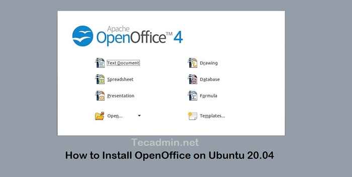 Cómo instalar OpenOffice en Ubuntu 20.04