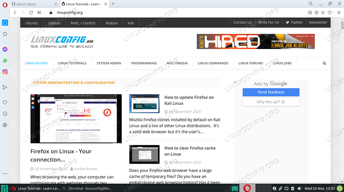 Cara Menginstal Browser Web Opera di Linux