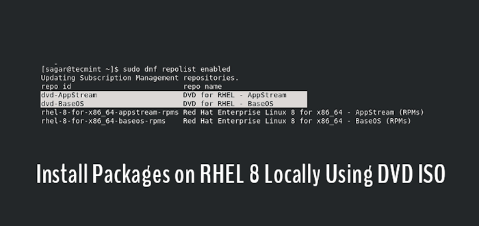 Como instalar pacotes no RHEL 8 Localmente usando DVD ISO