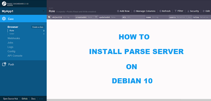 Comment installer Parse Server sur Debian 10/9