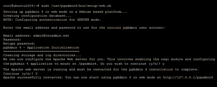 Comment installer pgadmin4 sur Ubuntu 20.04
