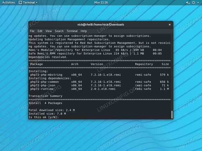 Cara memasang php-mbstring pada rhel 8 / centos 8