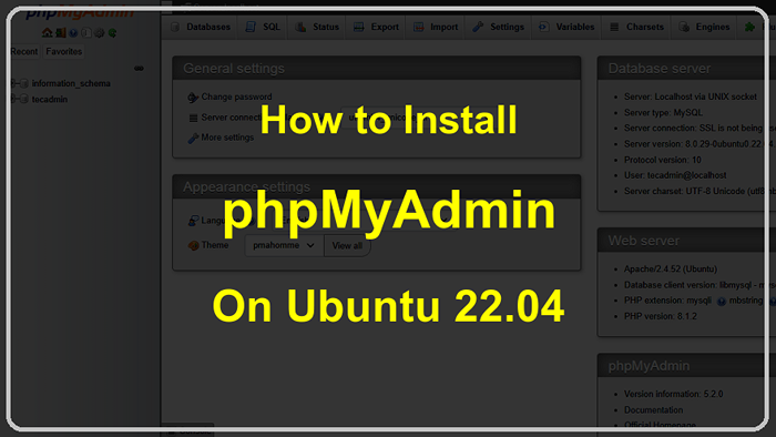 Comment installer phpmyadmin sur Ubuntu 22.04