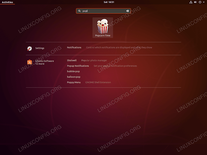 Cómo instalar el reproductor de películas de horario de palomitas en Ubuntu 18.04 Bionic Beaver Linux