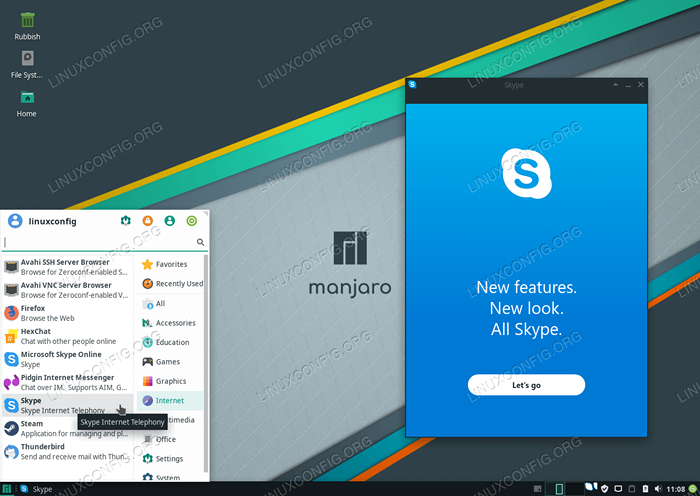 Jak zainstalować Skype na Manjaro 18 Linux