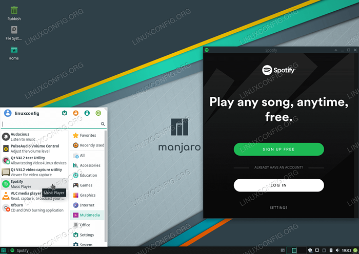 So installieren Sie Spotify unter Manjaro 18 Linux