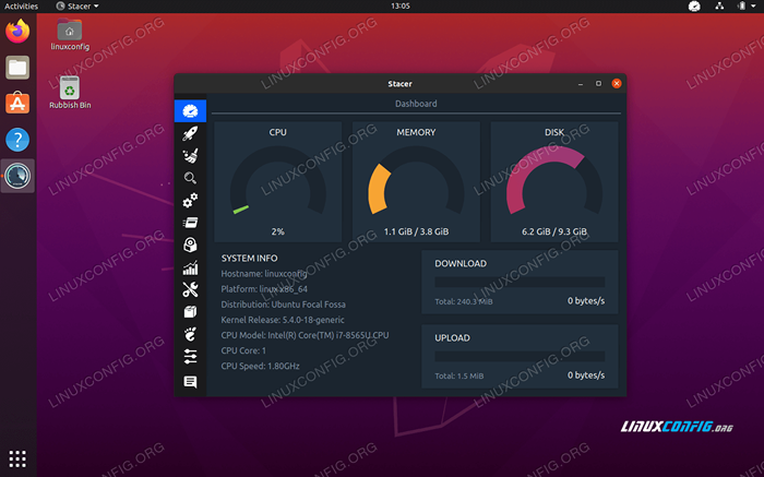 Comment installer Stacer sur Ubuntu 20.04 Focal Fossa Linux Desktop