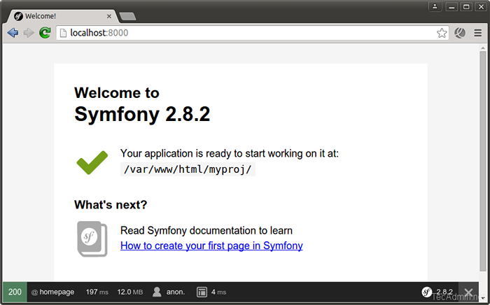 So installieren Sie Symfony 2 Framework auf CentOS / Rhel / Fedora