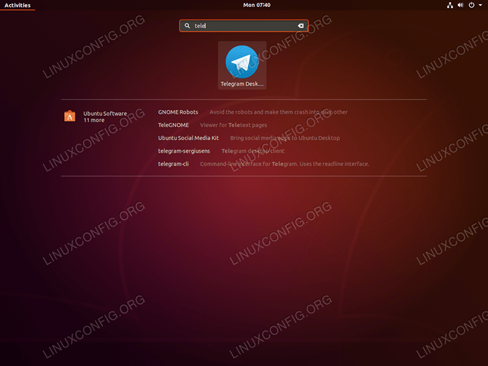 Como instalar o telegrama no Ubuntu 18.04 Bionic Beaver Linux