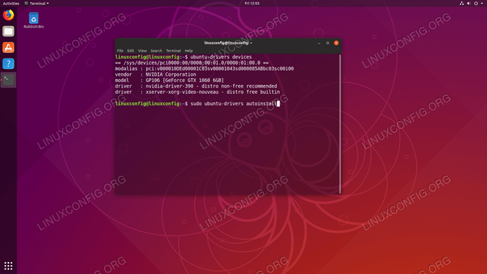 Cómo instalar los controladores Nvidia en Ubuntu 18.10 Cósmico Corttlefish Linux