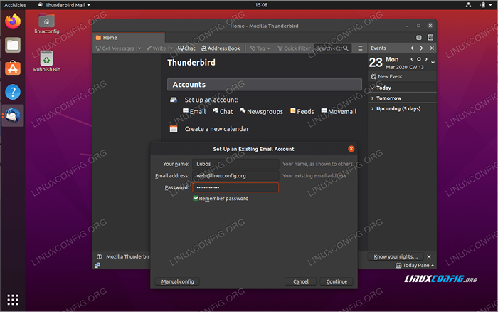 Como instalar Thunderbird no Ubuntu 20.04 Desktop Focal Fossa Linux