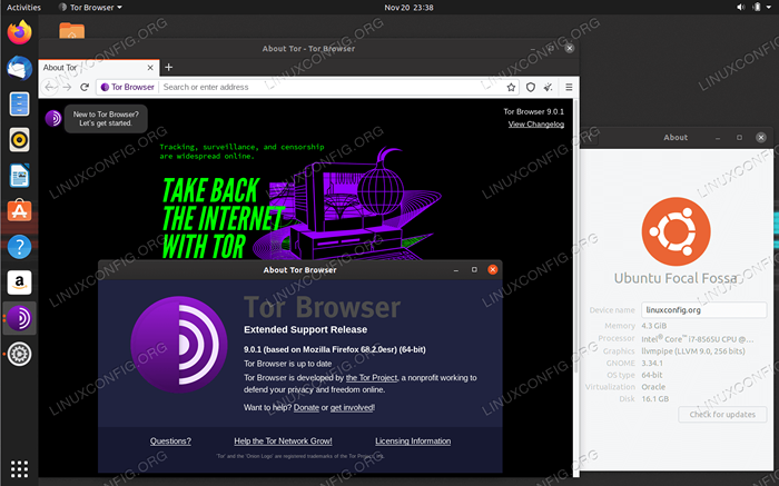 So installieren Sie Tor Browser auf Ubuntu 20.04 LTS FODAL FOSSA Linux