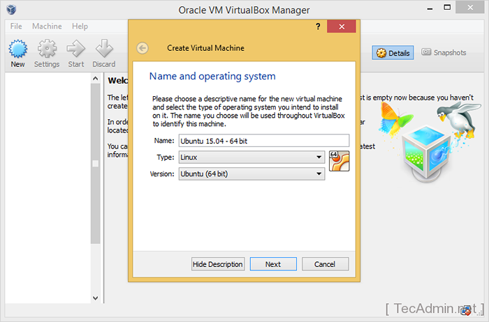 Comment installer ubuntu sur virtualbox