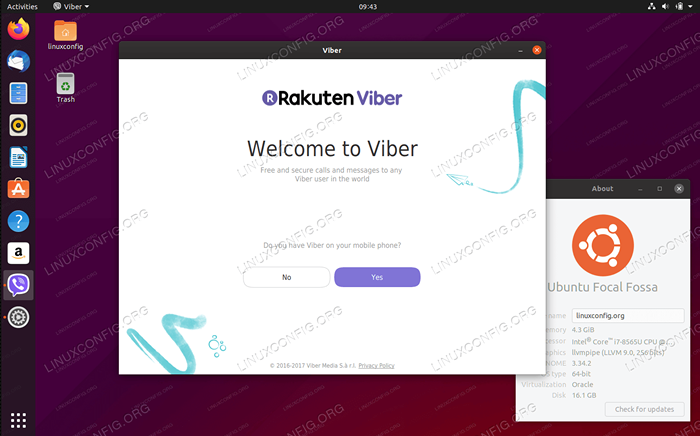 Comment installer Viber sur Ubuntu 20.04 Focal Fossa Linux