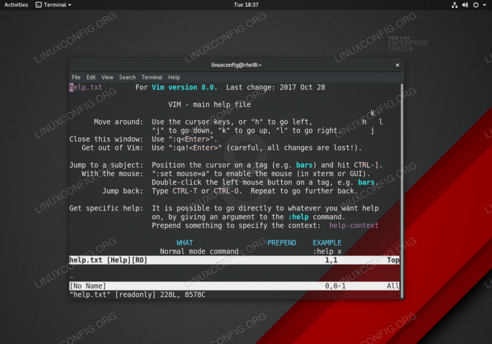 Comment installer VIM sur RHEL 8 / CENTOS 8