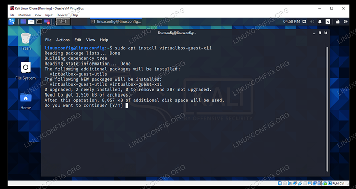 Como instalar adições de hóspedes do VirtualBox no Kali Linux