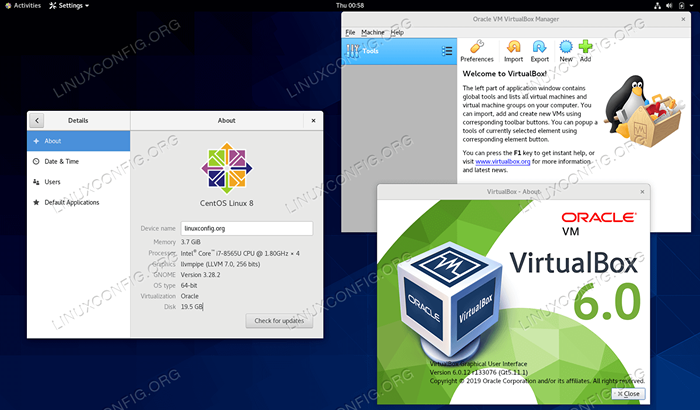 So installieren Sie VirtualBox unter CentOS 8 Linux