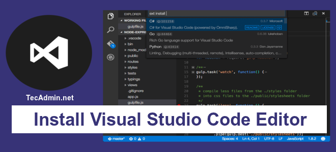 Cara Memasang Editor Kod Visual Studio di Sel & OpenSuse