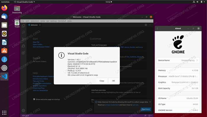 Cómo instalar el código Visual Studio en Ubuntu 20.04 escritorio