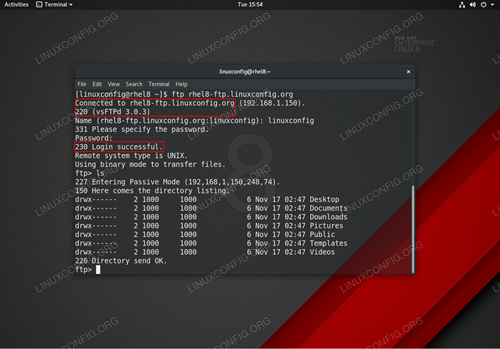 Comment installer vsftpd sur rhel 8 / centos 8