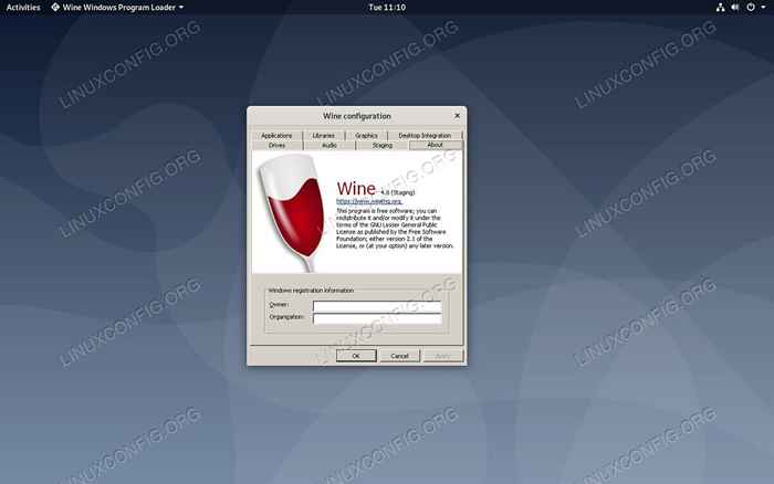 Cómo instalar la puesta en escena del vino en Debian 10 Buster