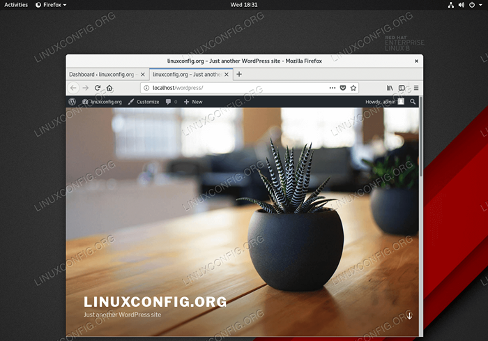 So installieren Sie WordPress auf RHEL 8 / CentOS 8 Linux