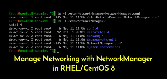 Jak zarządzać sieciami z NetworkManager w RHEL/CENTOS 8