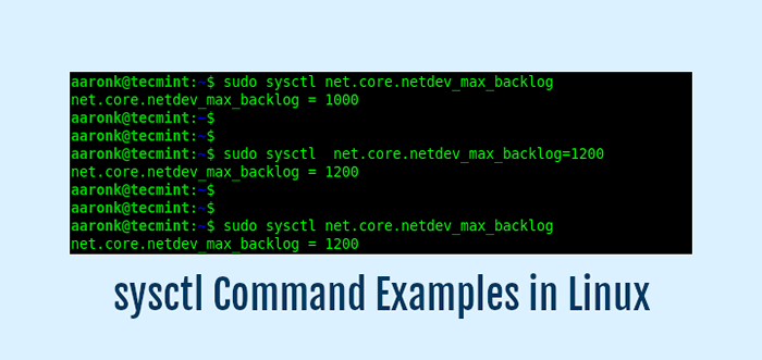 Cómo modificar las variables del kernel de Linux usando el comando sysctl