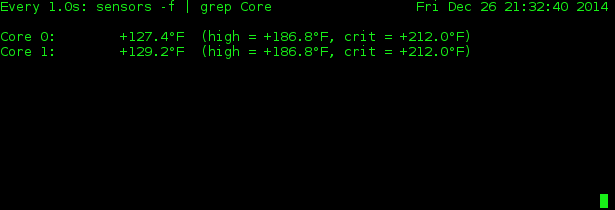 Cómo monitorear una temperatura de CPU en el sistema Redhat 7 Linux