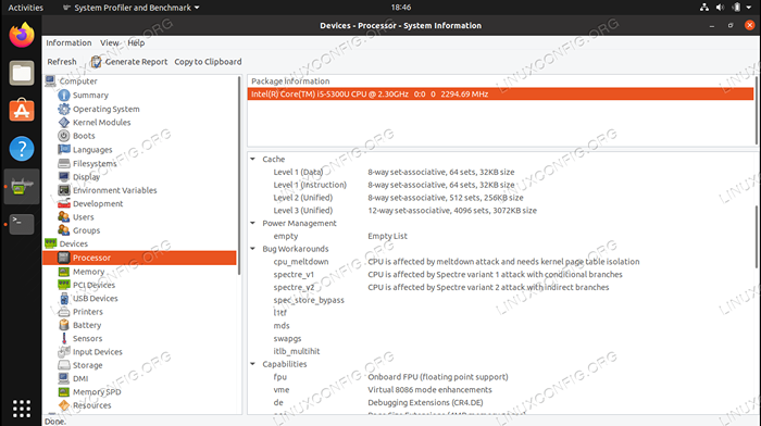 Cara mendapatkan maklumat CPU di Linux