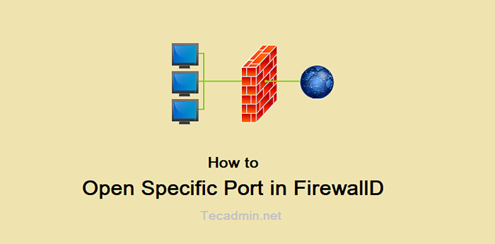 Cara membuka port spesifik di firewalld