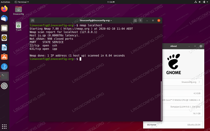 Como realizar a varredura de porta no Ubuntu 20.04 fossa focal linux