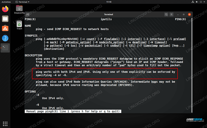 Cara Ping IPv6 Alamat di Linux