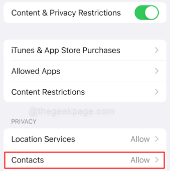 So bieten Sie Kontakte zu Zugang zu Apps im iPhone zuzugreifen