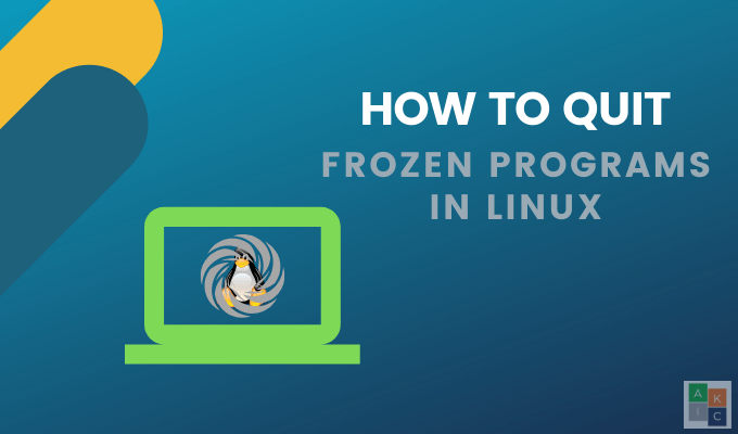 Cómo dejar de programas congelados en Linux