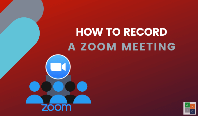 Comment enregistrer une réunion de zoom