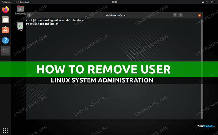 Cómo eliminar el usuario en el sistema Linux