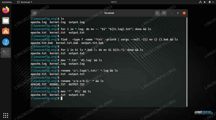 Cara menamakan semula pelbagai fail di linux